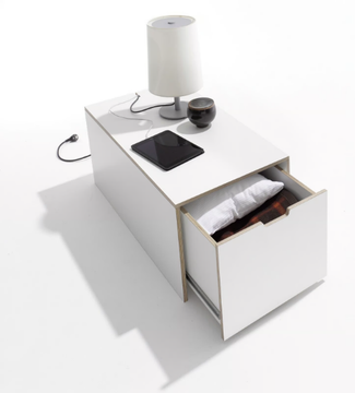 BETTKASTEN 16 - Multi-layer wood bedside table by Müller Small Living - view 3